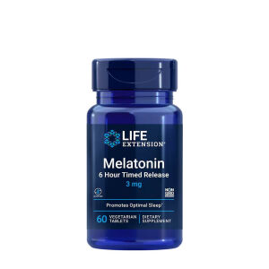 Life Extension - Melatonin 6 Hour Timed Release (3 mg) (60 Veg Tablets) - Nuvalia