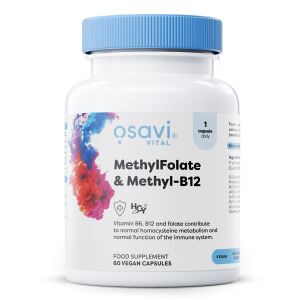 MethylFolate & Methyl-B12 - 60 vegan caps - Nuvalia