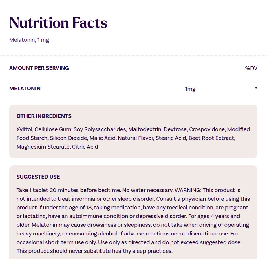 Natrol – Melatonin Fast Dissolve, 1mg – 90 tabs - Image 4