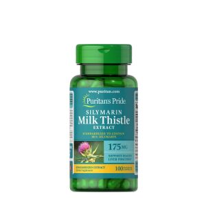 Puritan's Pride Mjölktistel, standardiserad 175 mg (silymarin) (100 kapslar) – Nuvalia