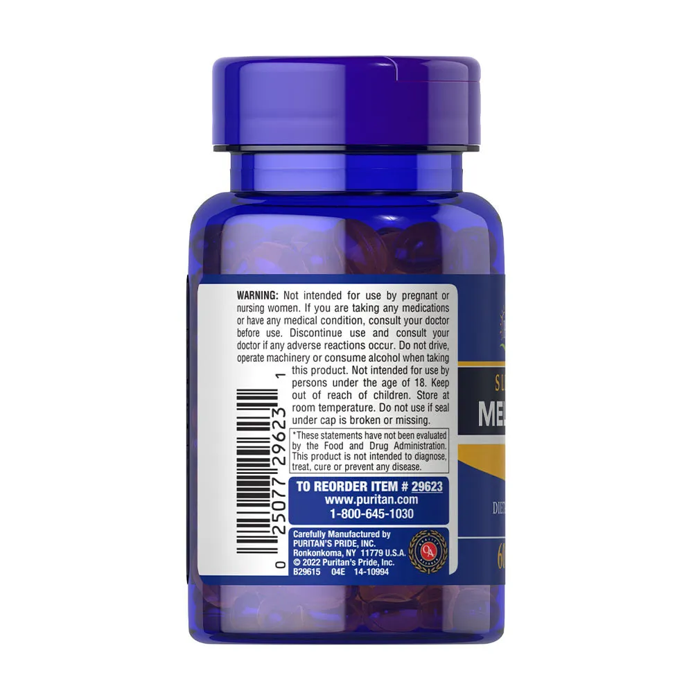 Puritan's Pride Sleep Aid Melatonin 5 mg (60 Softgels) - Bild 7