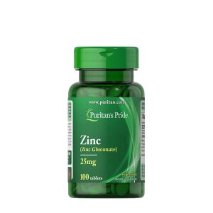 Puritan's Pride Zink 25 mg (100 tabletter) – Nuvalia