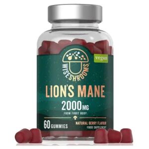 WISESHROOMS Lion's Mane-gummibonbons (60 stycken) – Nuvalia