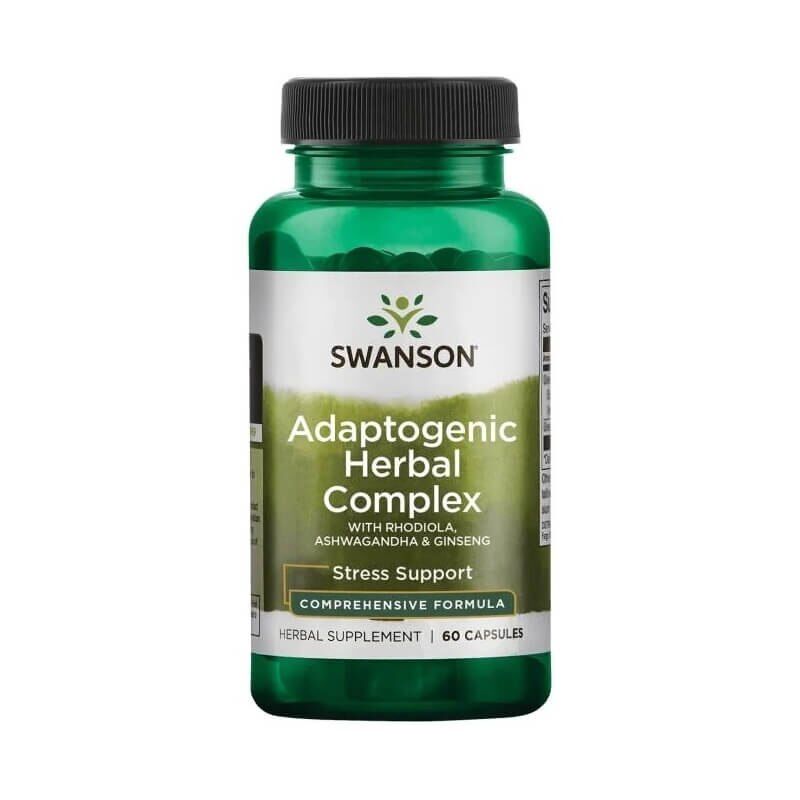 Adaptogenic Herbal Complex with Rhodiola, Ashwagandha & Ginseng 60 caps