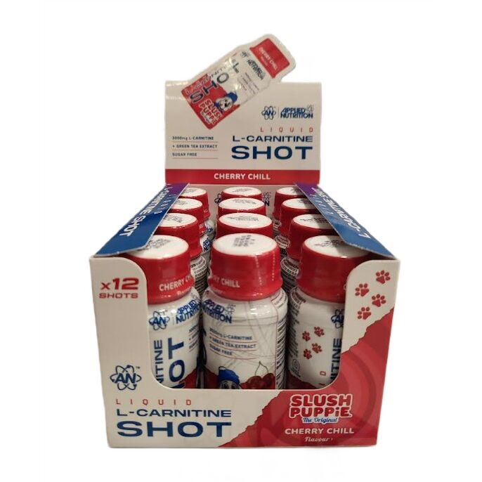 Applied Nutrition Flydende L-karnitin-shot, Slush Puppie Cherry Chill 12 x 60 ml