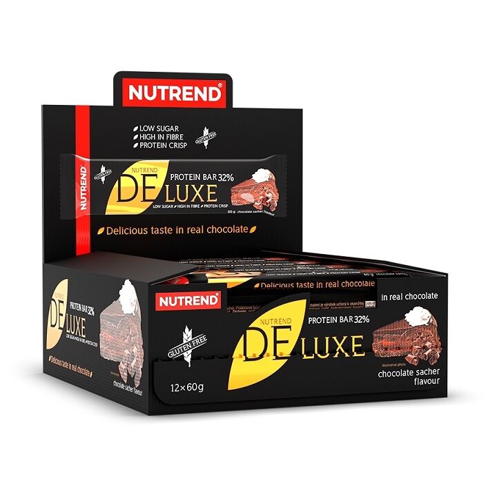 Deluxe Proteinbar, Chokolade Sacher 12 x 60 g