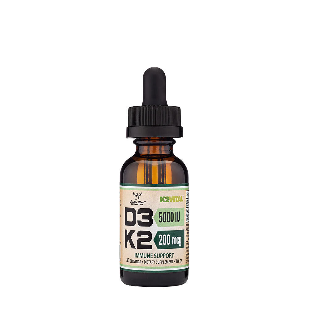 Double Wood Supplements Vitamin D3 + K2 Liquid (30 ml) - Viking Supplements