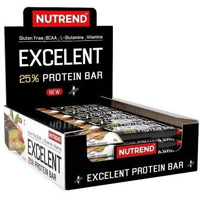 Excelent 25% Proteinbar Double, mandel-pistacie med pistacienødder 18 x 85 g