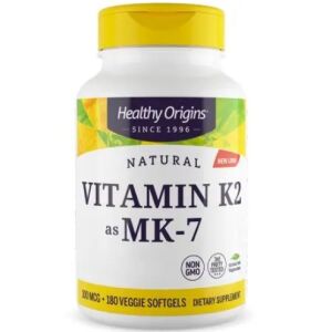 HEALTHY ORIGINS Vitamin K2 Mk7 100 mcg (180 caps) - Viking Supplements