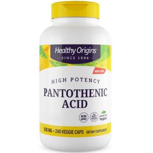 Healthy Origins Pantothenic Acid 500mg 240 Veg. capsules - Nuvalia