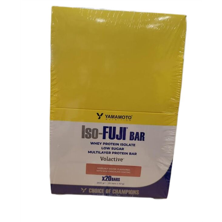 Yamamoto Nutrition - Iso-FUJI Bar, hasselnød wafer 20 x 40 g