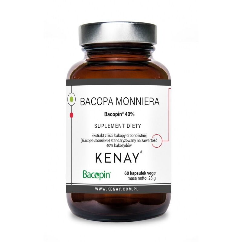 Kenay - Bacopa Monniera Bacopin 40%, 60 kapsler