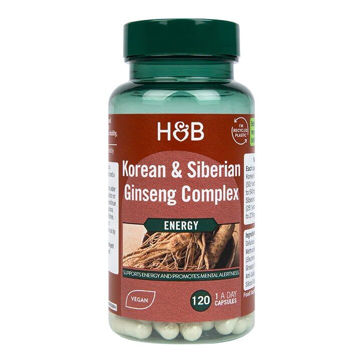 Komplex med koreansk och sibirisk ginseng – 120 vcaps – Viking Supplements