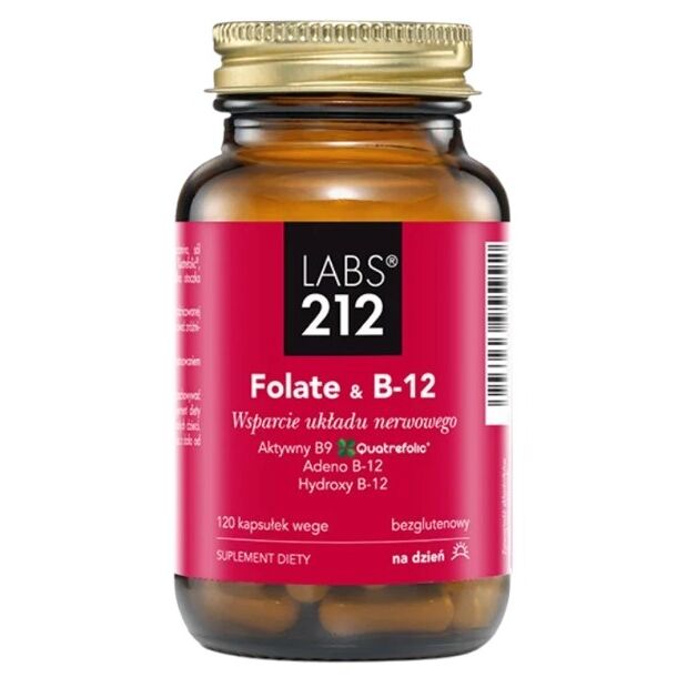 LABS212 Folate & B-12 (120 caps) - Nuvalia