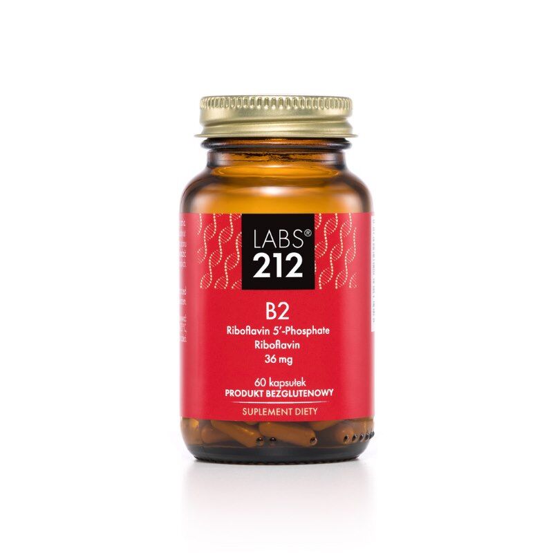 LABS212 Vitamin B2 Riboflavin 5'-Phosphate + Riboflavin (60 caps) - Viking Supplements