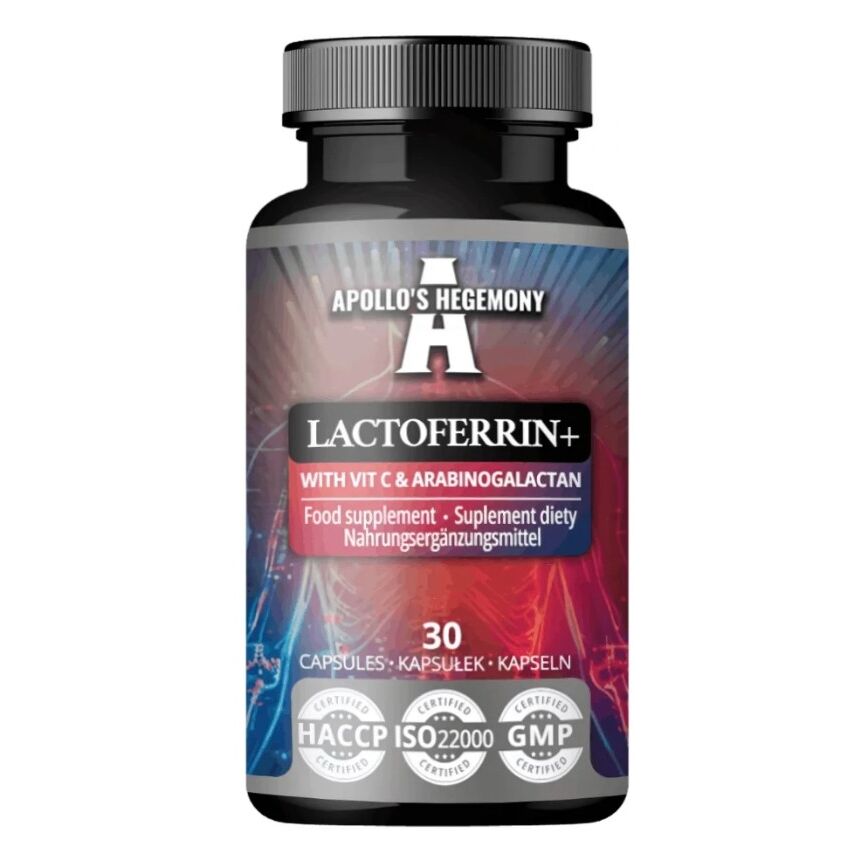 Lactoferrin+ with Vit C & Arabinogalactan - 30 caps - Viking Supplements