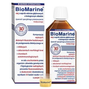 MARINEX BioMarine olej z wątrób rekinów głębinowych o biologicznym składzie (100 ml) - Nuvalia