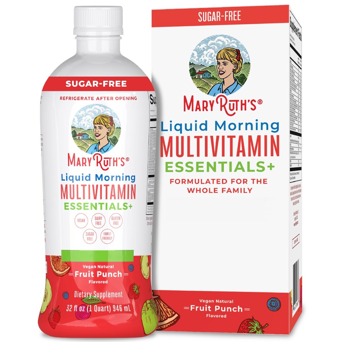 MaryRuth's Morning Multivitamin Liquid Fruit Punch 32oz (946ml) - Bild 2