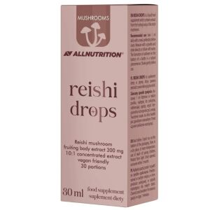 Reishi-droppar med svamp