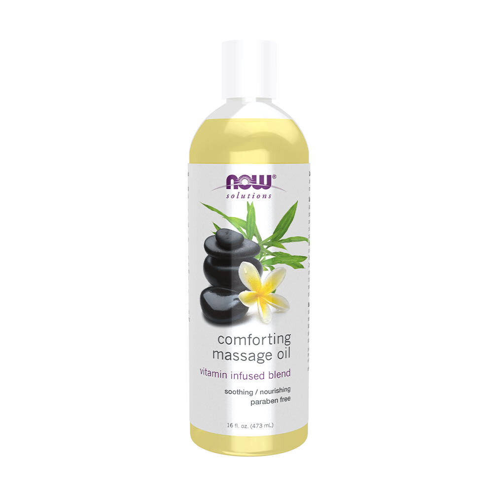 NOW Beroligende massageolie (473 ml)