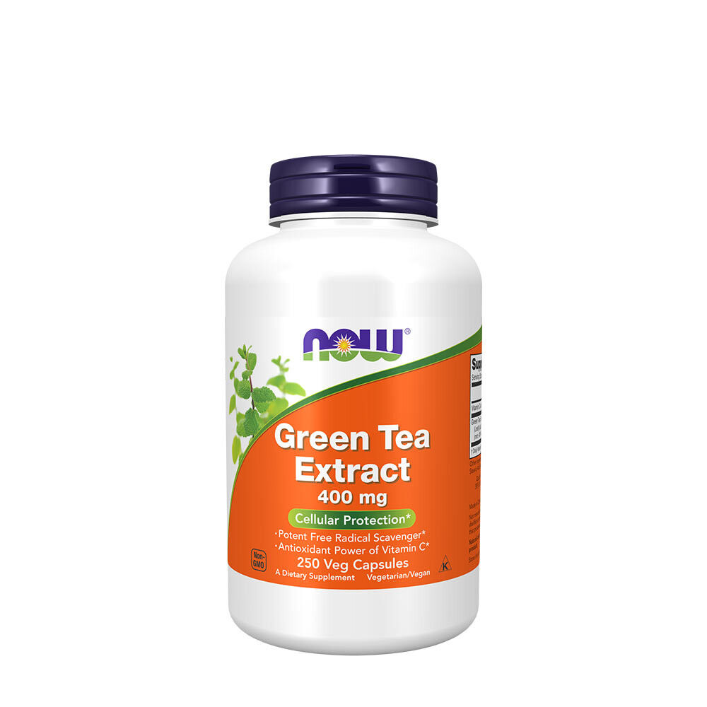 NOW Green Tea Extract 400 mg (250 Veg Capsules) - Viking Supplements