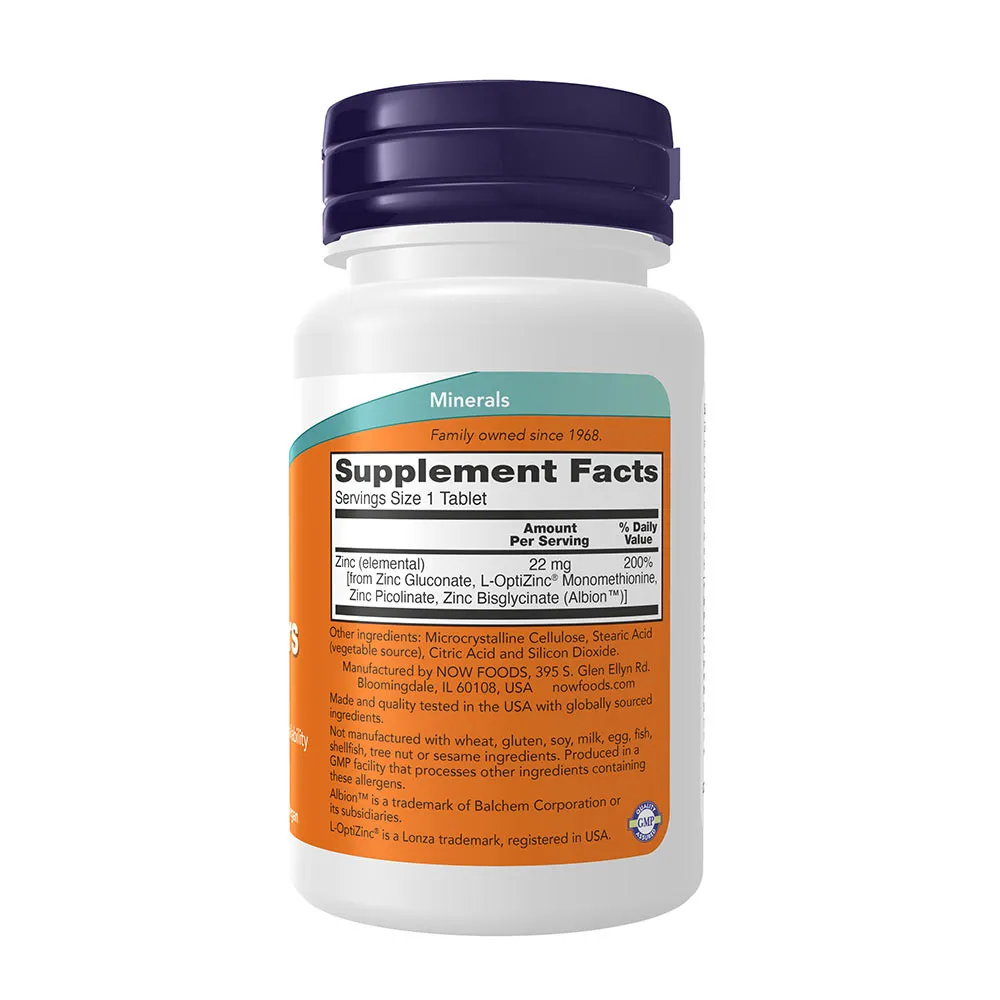 NOW Zinc Transporters 22mg (90 Tablets) - Image 2