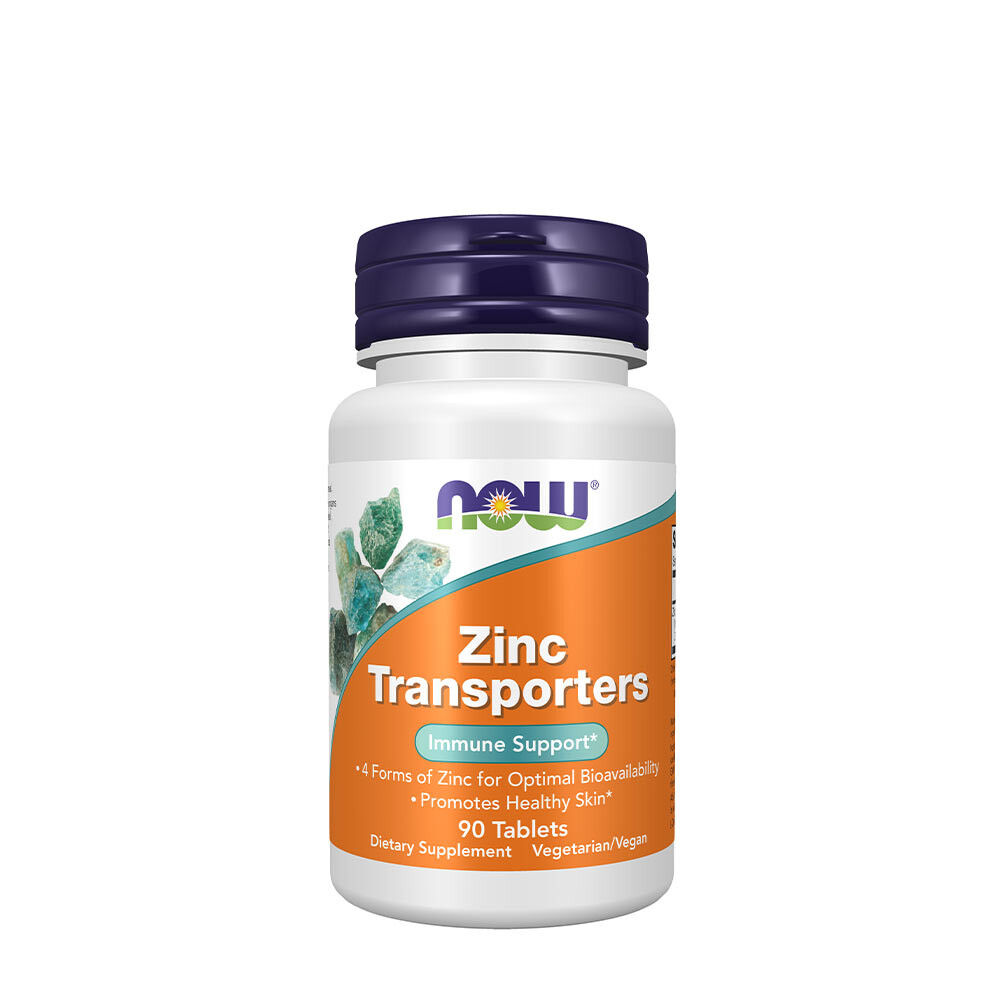 NOW Zinc Transporters 22mg (90 Tablets) - Viking Supplements