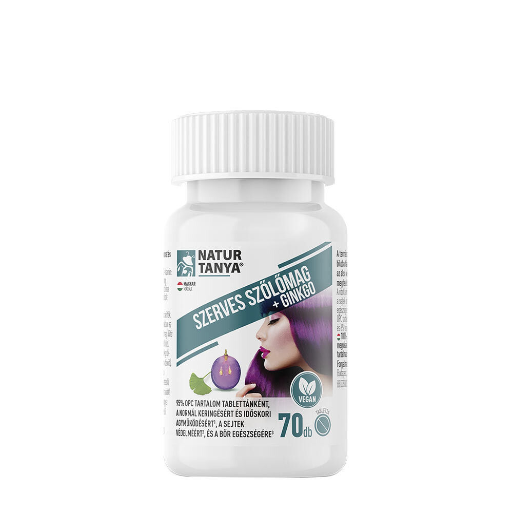 Natur Tanya Szerves Szőlőmag És Ginko Biloba (70 Tablets) - Viking Supplements