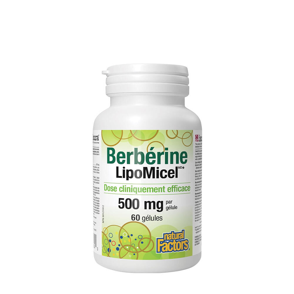 Natural Factors Berberine LipoMicel Matrix (60 mjuka kapslar) – Viking Supplements