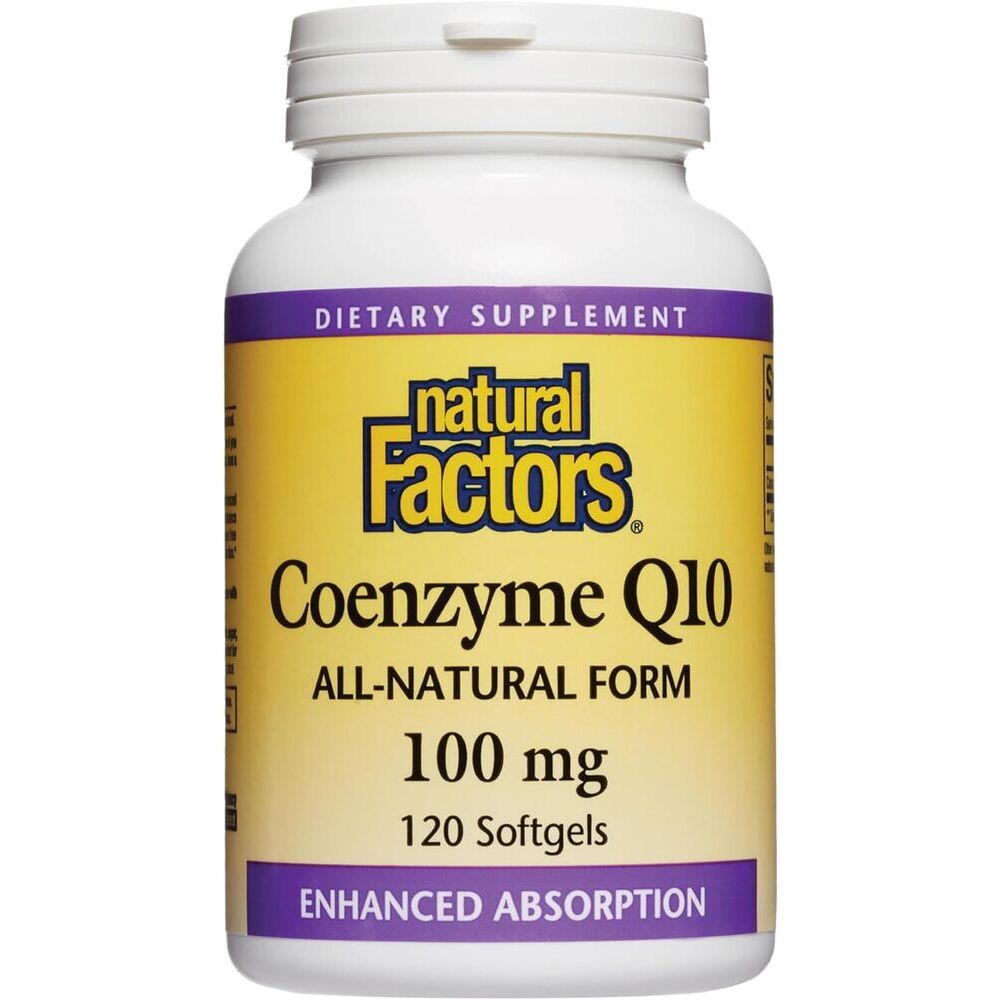 Natural Factors Coenzyme Q10 100mg 120 soft capsules - Viking Supplements