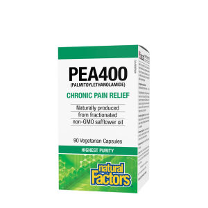 Natural Factors PEA400 Palmitoylethanolamide (90 Veggie Capsules) - Viking Supplements