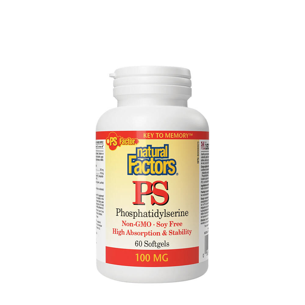 Natural Factors PS PHOSPHATIDYLSERINE 100 MG (60 Softgels) - Viking Supplements