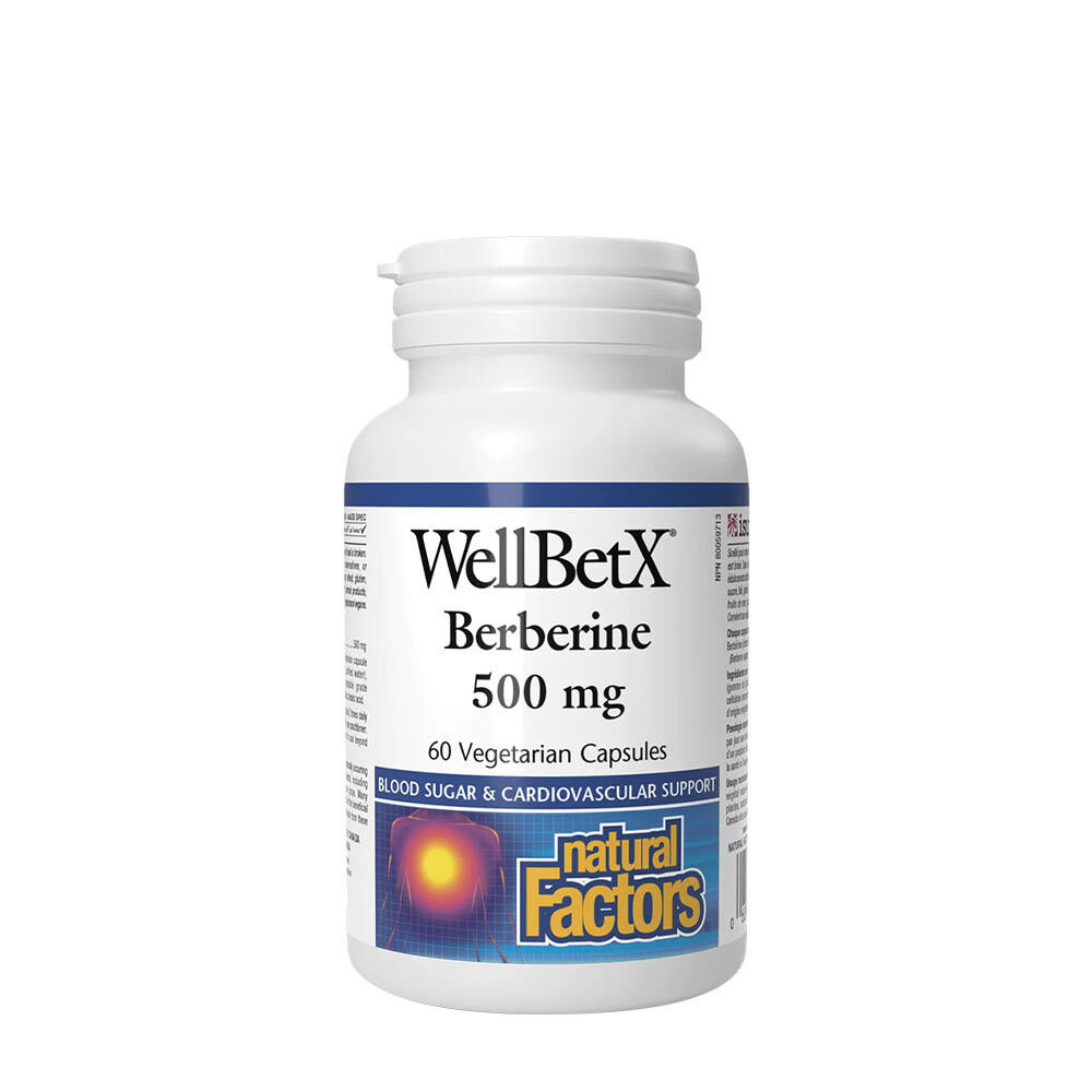 Natural Factors – WellBetX Berberine 500 mg (60 kapsler)