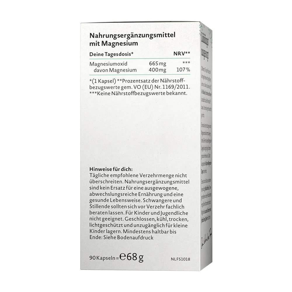Nature Love Magnesium oxide (90 Capsules) - Bild 2
