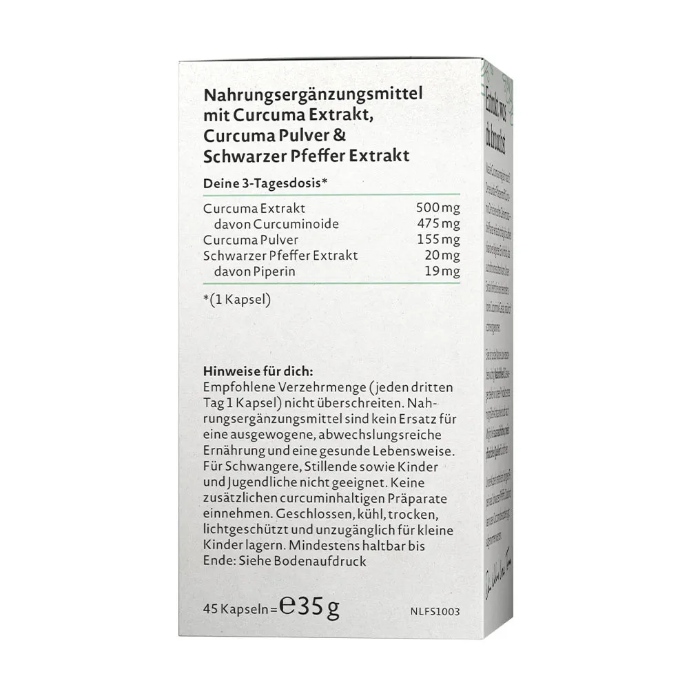 Nature Love Turmeric Extract (45 Capsules) - Image 2