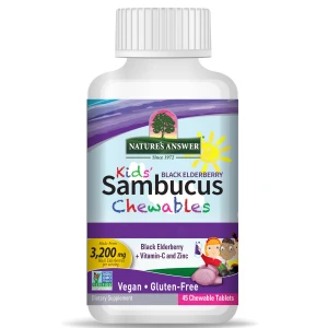 Nature's Answer Kids Sambucus Chewables 45 Chewable Tablets - Viking Supplements