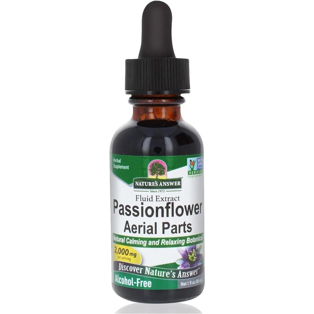 Nature's Answer Passionsblomsextrakt, alkoholfritt, 2000 mg, 30 ml – Viking Supplements