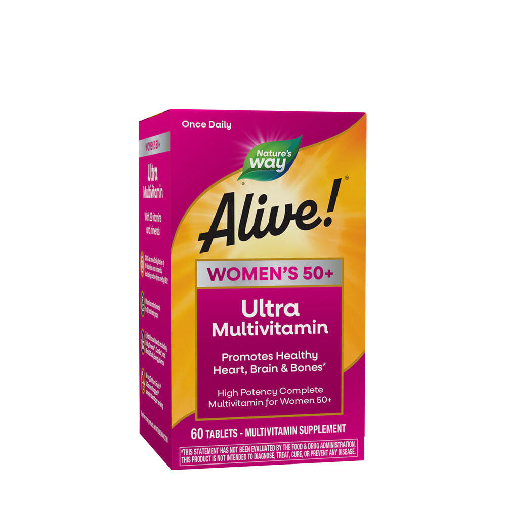 Natures Way Alive!® Women's 50+ Ultra Multivitamin (60 Tablets) - Viking Supplements