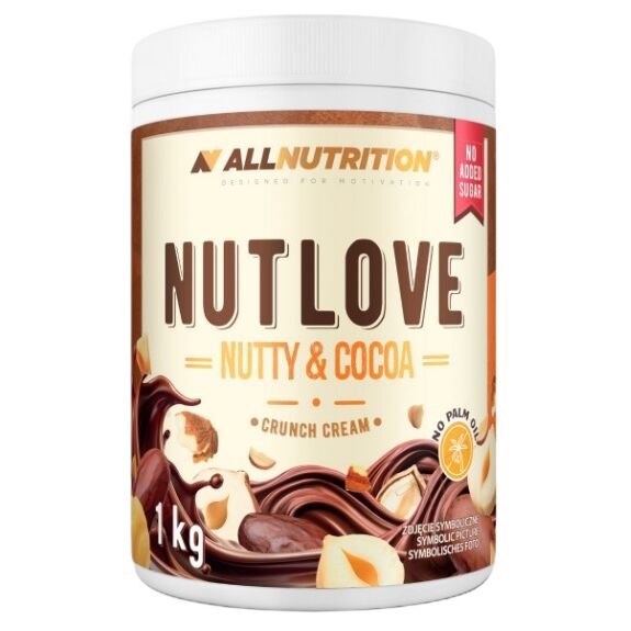Allnutrition - Nutlove, Nøddeagtig og Kakao Crunch Creme 1000g
