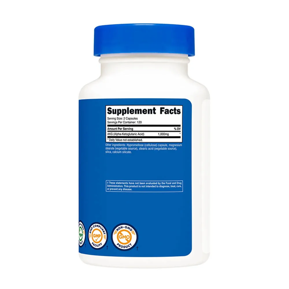 Nutricost AKG 1000 mg (240 Capsules) - Bild 2