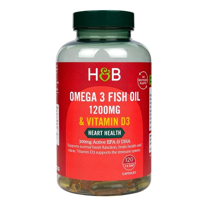 Omega 3 Fish Oil 1200mg & Vitamin D3 - 120 caps - Viking Supplements