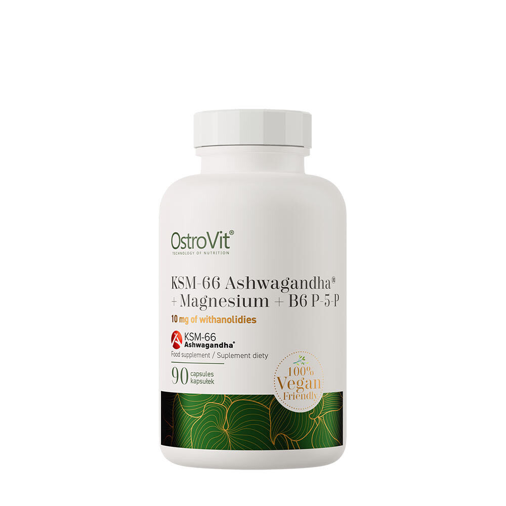 Ostrovit KSM-66 Ashwagandha® + magnesium + B6 P-5-P (90 vegetabiliska kapslar) – Viking Supplements