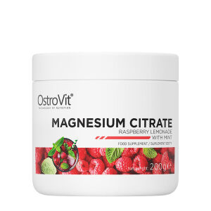 Ostrovit Magnesiumcitrat – hallonlemonad med mynta (200 g) – Viking Supplements