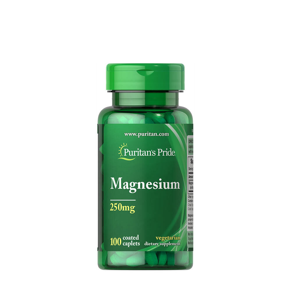 Puritan's Pride Magnesium 250 mg (100 Caplets) - Viking Supplements