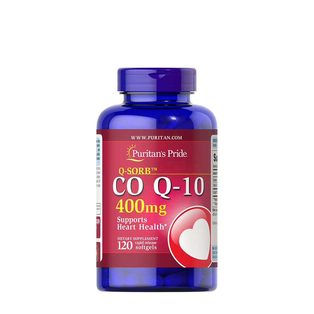 Puritan's Pride Q-Sorb™ CO Q-10 400 mg (120 Softgels) - Viking Supplements