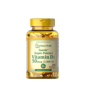 Puritans Pride Vitamin D3 2000 IE (200 mjuka kapslar) – Viking Supplements