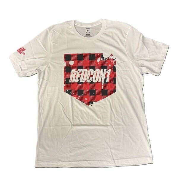 Redcon1 - Red Plaid Shield T-Shirt - Medium - Nuvalia