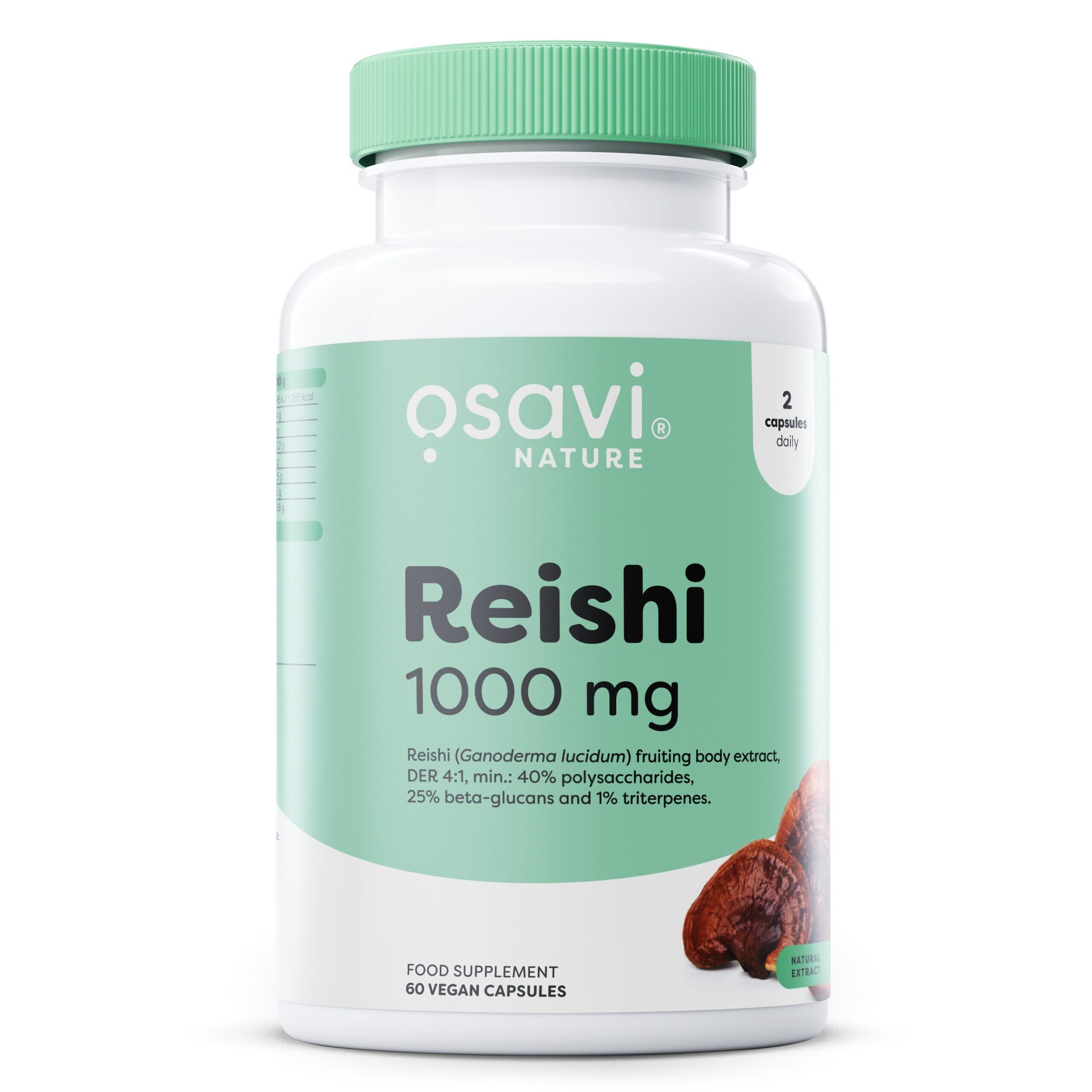 Osavi - Reishi 1000 mg + 60 veganske kapsler
