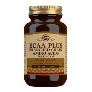 Solgar - Forgrenede aminosyrer (BCAA) Plus, fri form 50 kapsler