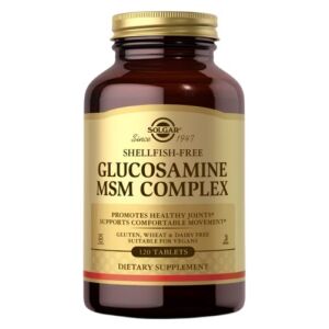 SOLGAR Glucosamine MSM Complex Shellfish-free (120 caps) - Nuvalia